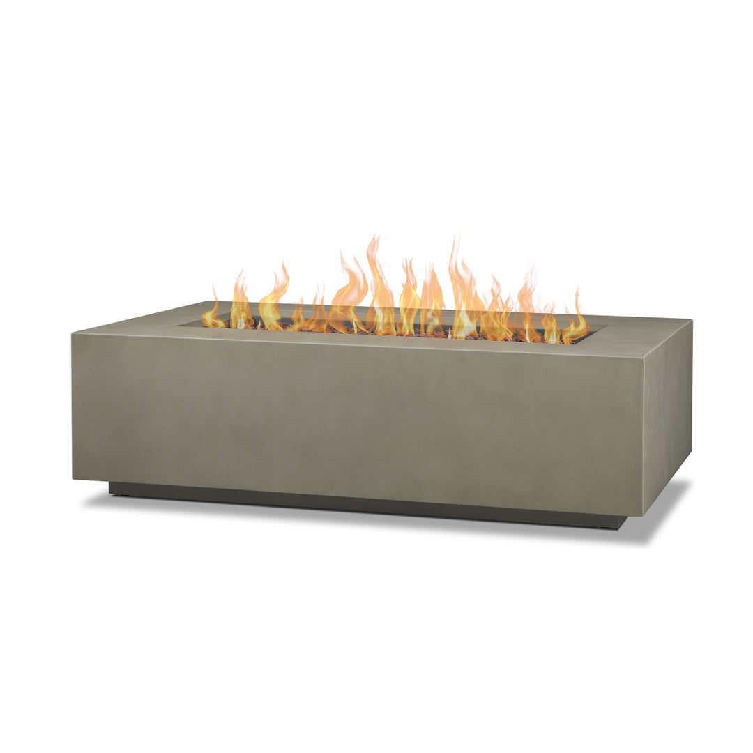 Real Flame Aegean 50" Rectangle Propane Fire Table C9813LP in mist gray