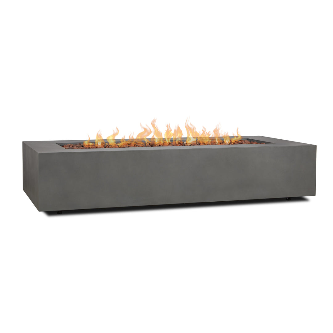 Real Flame Aegean 70" Rectangle Propane Fire Table C9814LP in weathered slate