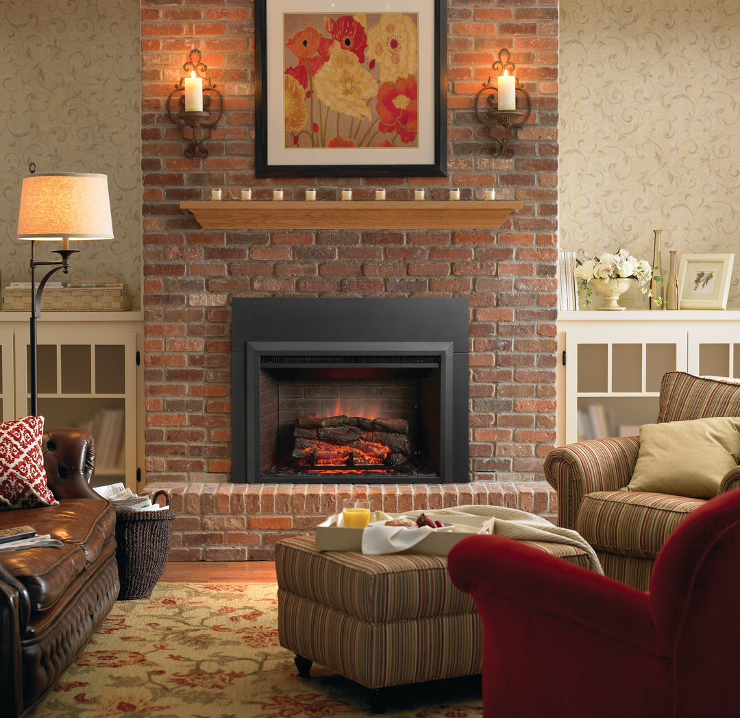 SimpliFire 32" Electric Fireplace Insert w/ Trim Option - GI-32-ZC