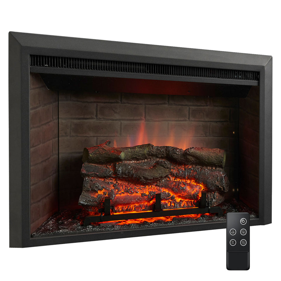 SimpliFire 32" Electric Fireplace Insert w/ Trim Option - GI-32-ZC
