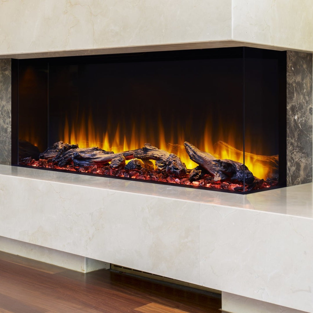 SimpliFire 43" Scion Trinity 3-Sided Linear Electric Fireplace - SF-SCT43-BK