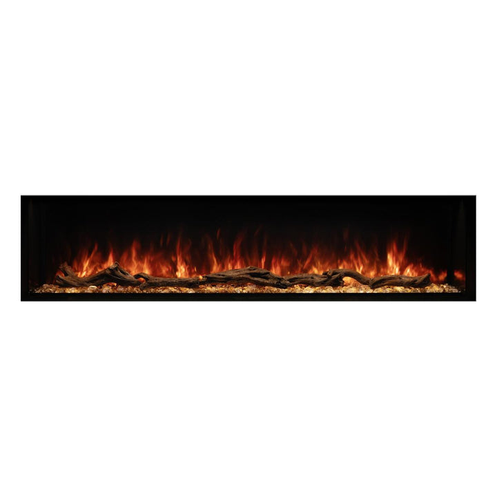 Modern Flames LPM-6816 Linear Landscape Pro Multi Electric Fireplace with Orange Flames and Logs