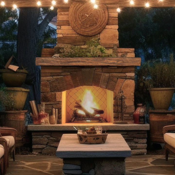 Wood Fireplace Mantel