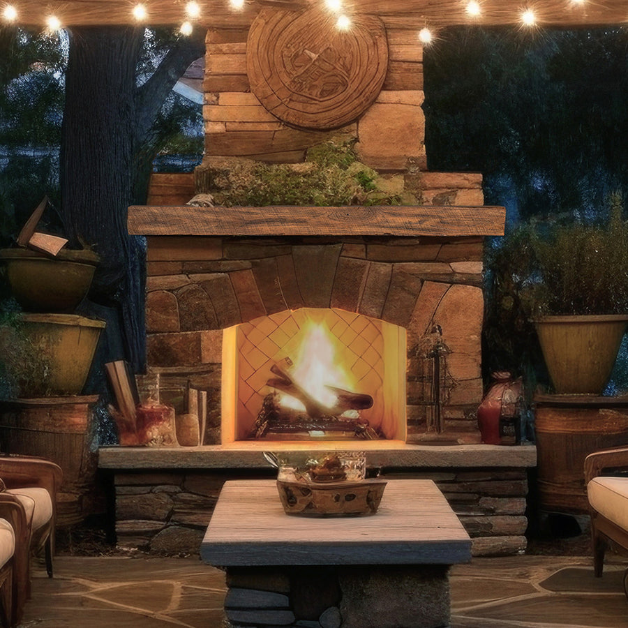 Wood Fireplace Mantel