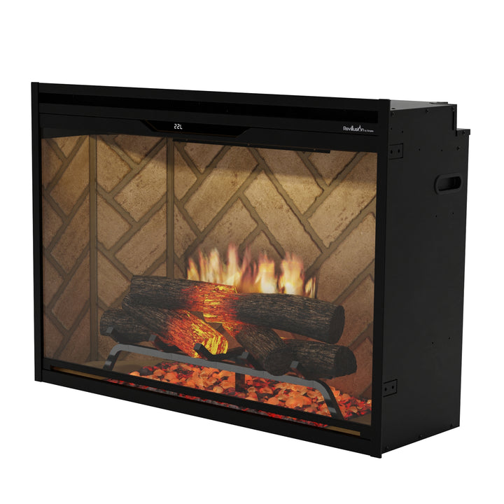 Dimplex Revillusion 36" Built-In Firebox with Herringbone Background - REV36-HB / 500005735