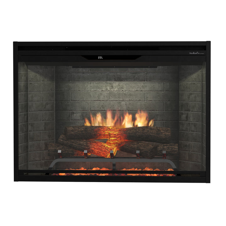 Dimplex Revillusion 36" Built-In Firebox with Neutral Brick Background - REV36-NB / 500005133