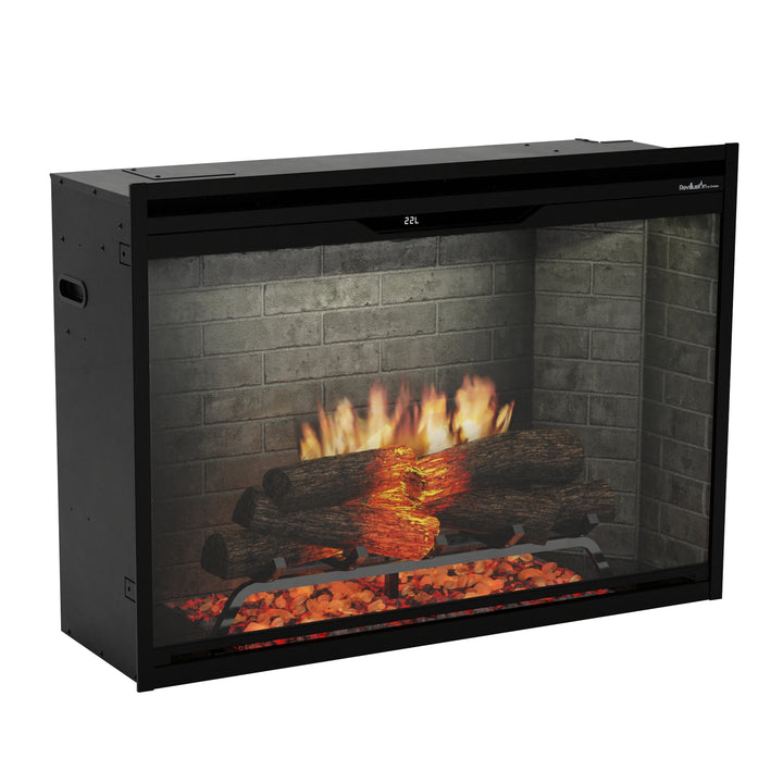 Dimplex Revillusion 36" Built-In Firebox with Neutral Brick Background - REV36-NB / 500005133