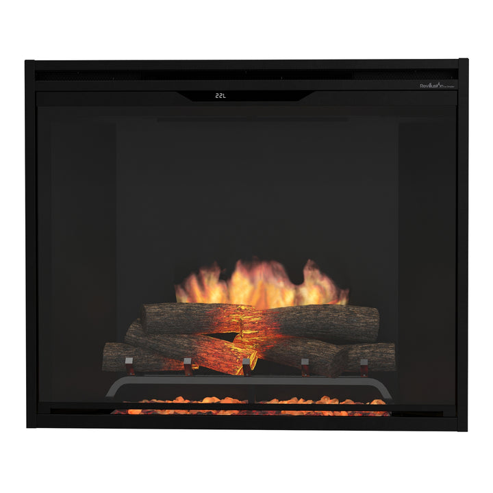 Dimplex Revillusion 36" Portrait Built-In Firebox with Black Background - REV36P-BL / 500005449
