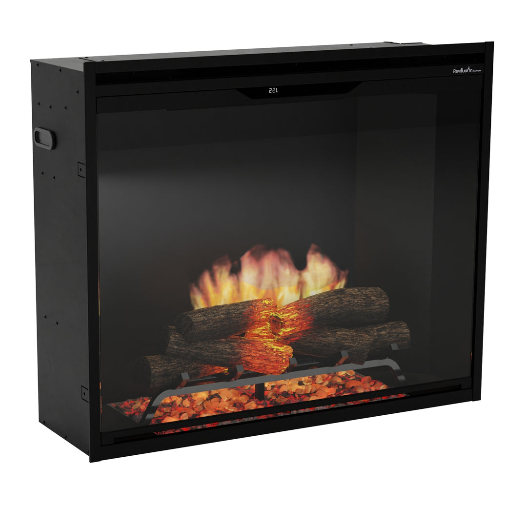 Dimplex Revillusion 36" Portrait Built-In Firebox with Black Background - REV36P-BL / 500005449