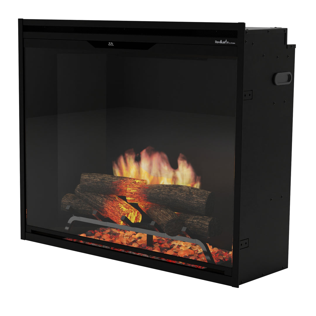 Dimplex Revillusion 36" Portrait Built-In Firebox with Black Background - REV36P-BL / 500005449