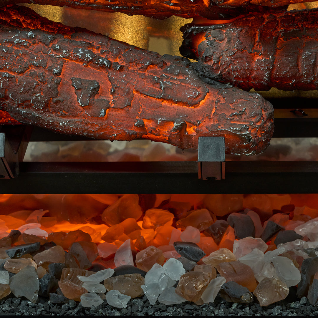 Dimplex Revillusion 24" Electric Fireplace w/ Neutral Brick Background REV24-NB