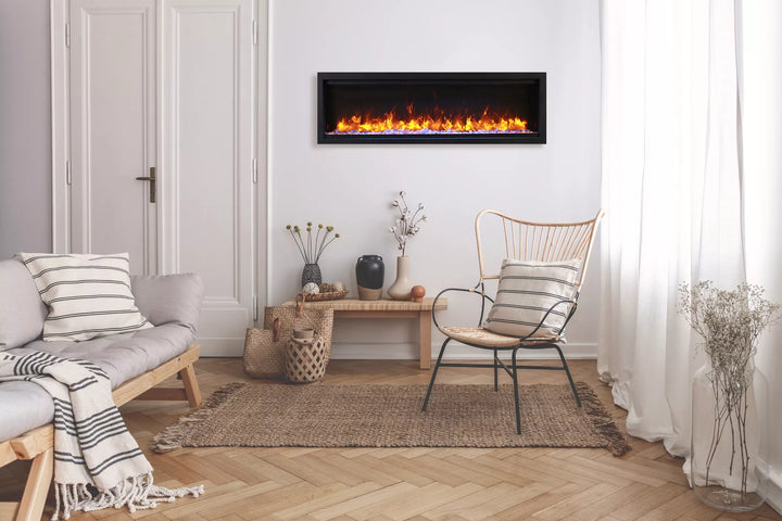 Amantii Symmetry Lumina Series Smart Built-in Electric Fireplace 34" - 100"