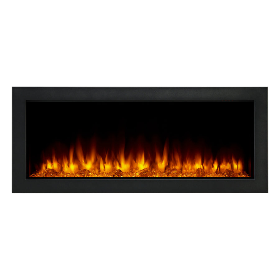SimpliFire 43" Forum Outdoor electric fireplace - SF-OD43 with orange flames