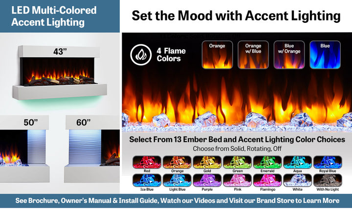 SimpliFire Format LED mood lighting details sheet