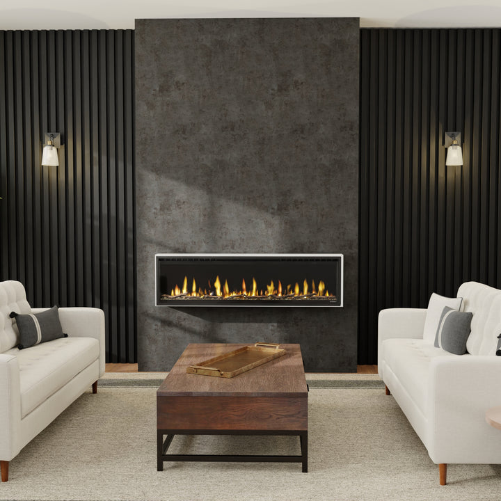 Dimplex STORM White Box Surround with 60" Electric Fireplace
