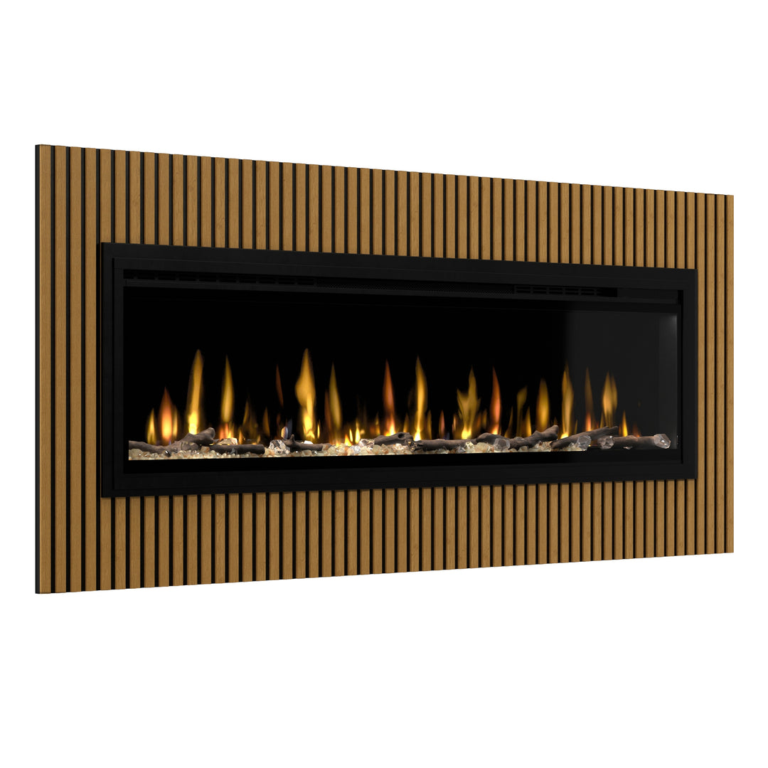 Dimplex STORM Light Oak Panel Surround with 60" Electric Fireplace