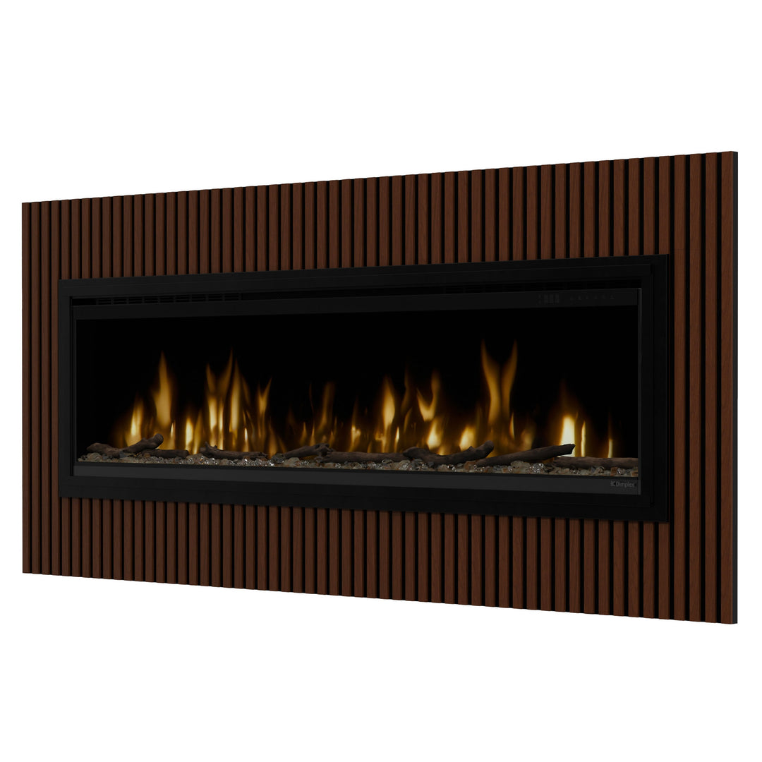 Dimplex STORM Walnut Panel Surround with 60" Electric Fireplace