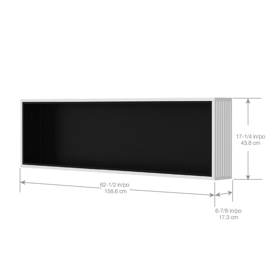 Dimplex STORM White Box Surround with 60" Electric Fireplace