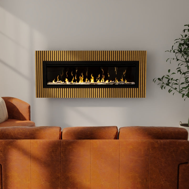Dimplex STORM Light Oak Panel Surround with 60" Electric Fireplace