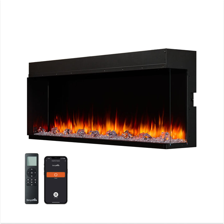 SimpliFire Triton 3-Sided Linear 50" Electric Fireplace SF-TR50
