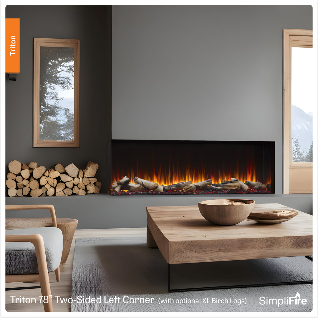 SimpliFire Triton 3-Sided Linear 50" Electric Fireplace SF-TR50