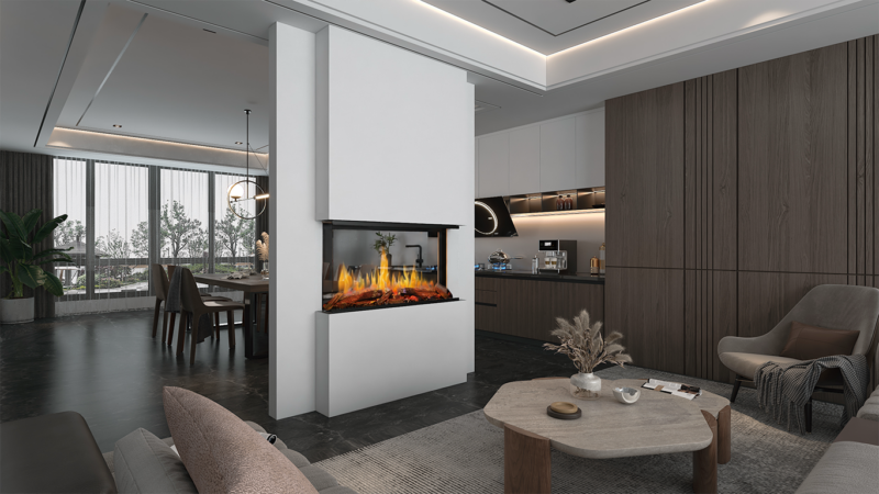 Modern Flames Nova Clear 48" See-Through Electric Fireplace