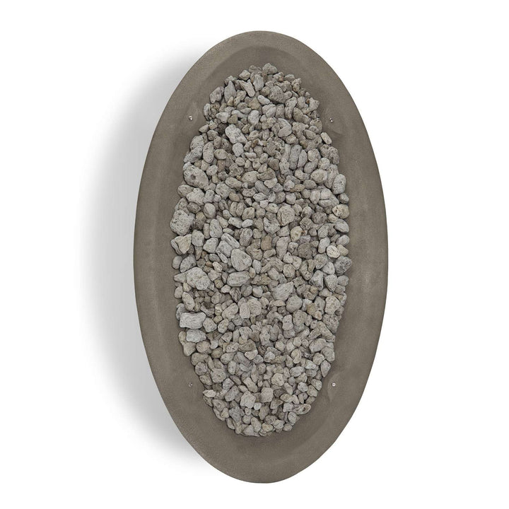 Real Flame Riverside Oval Concrete Propane Fire Pit (48" / 58")