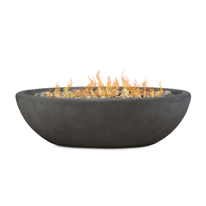 Real Flame Riverside Oval Concrete Propane Fire Pit (48" / 58")