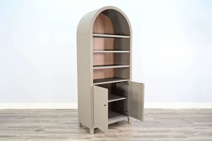 Sunny Designs Arched Display Cabinet with Doors