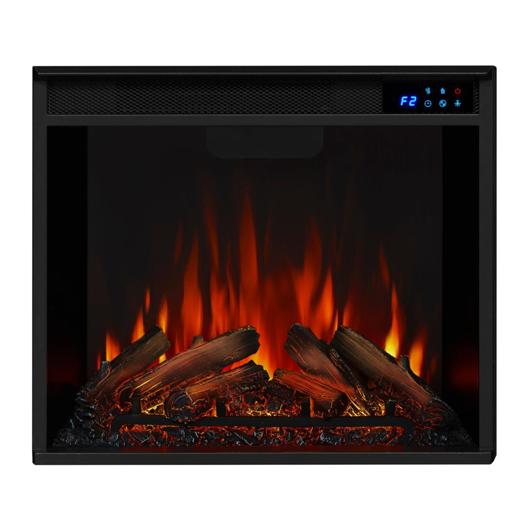 Real Flame Norwell Media Cabinet with Electric Fireplace - 7760E-W