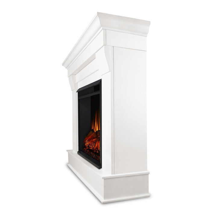 Real Flame Chateau Mantel with Electric Fireplace Insert - 5910E-W
