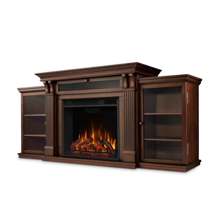 Real Flame Calie Media Cabinet with Electric Fireplace - 7720E-DE