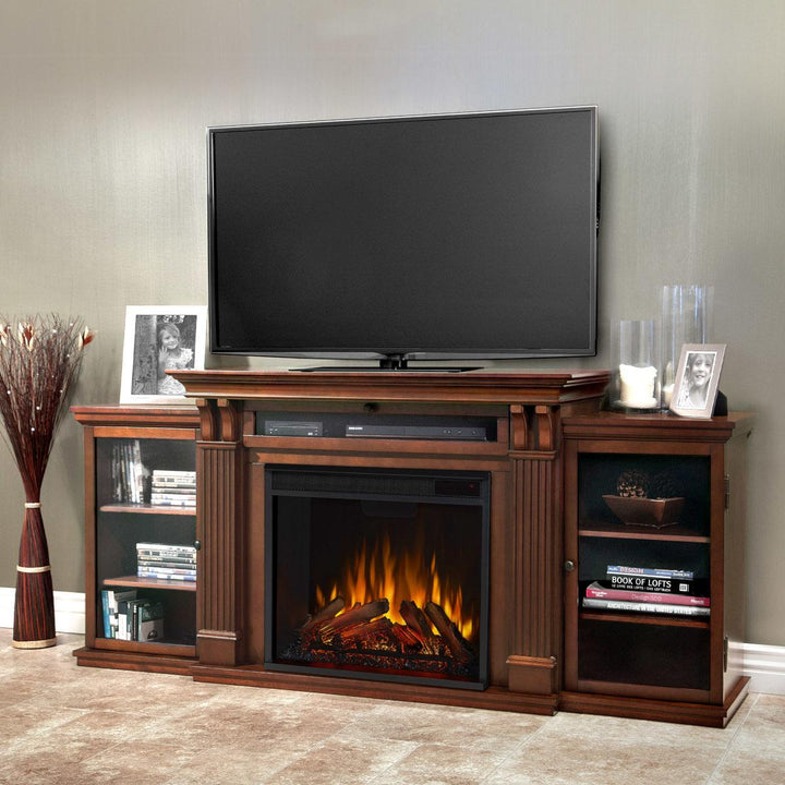 Real Flame Calie Media Cabinet with Electric Fireplace - 7720E-DE