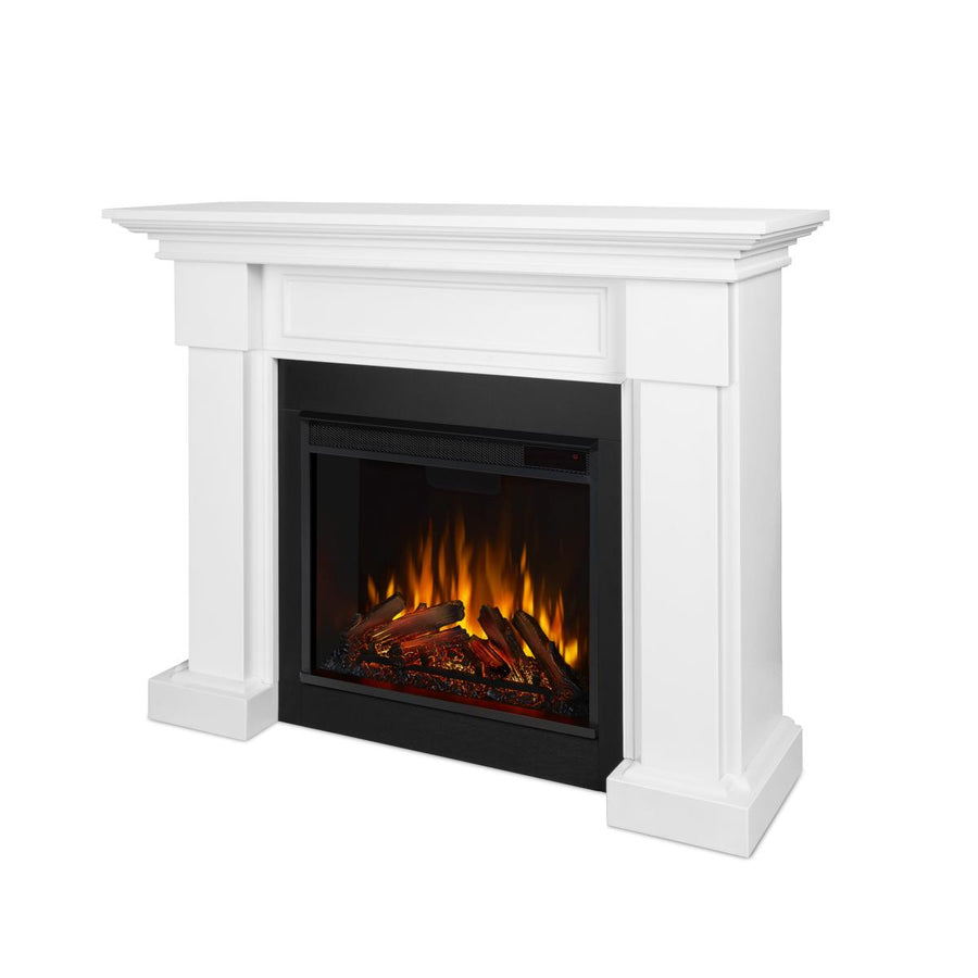 Real Flame Hilcrest Mantel with Electric Fireplace - 7910E-W