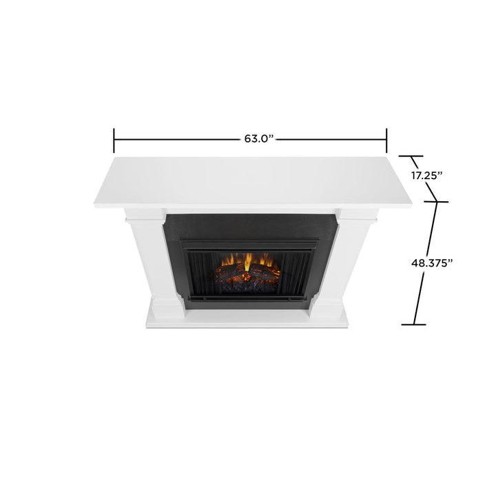 Real Flame Callaway Mantel with Grand Electric Fireplace - 8011E-W