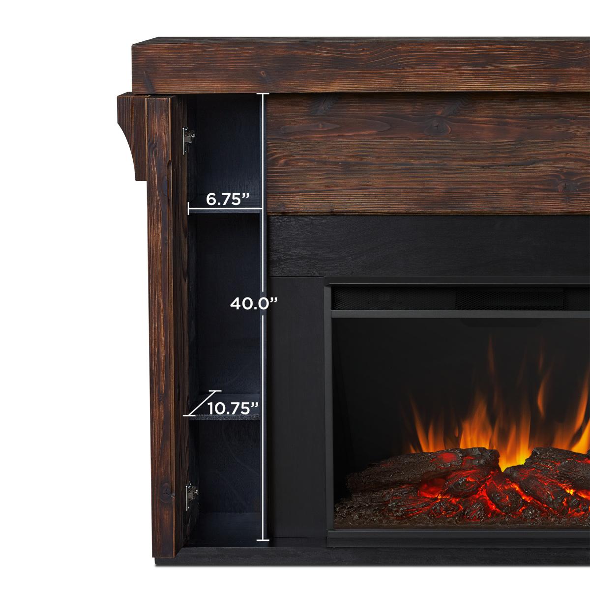 Real Flame Gunnison Mantel with Grand Electric Fireplace Real Flame Gunnison Mantel with Grand Electric Fireplace