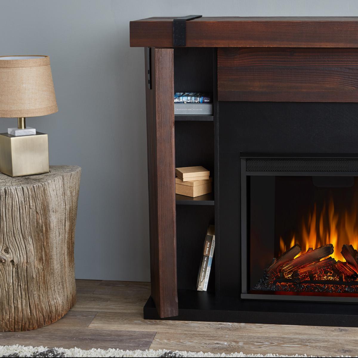 Real Flame Aspen Electric Fireplace TV Stand - Thumbnail 5