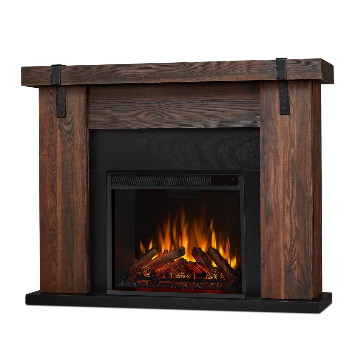 Real Flame Aspen Electric Fireplace TV Stand - Thumbnail 3