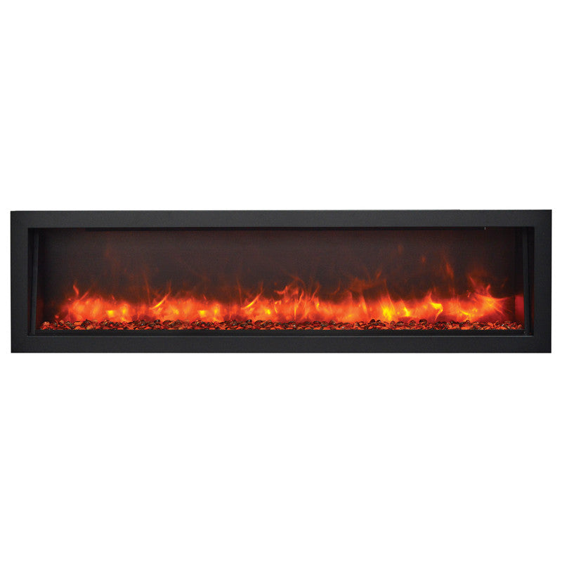 Amantii 60″ Panorama Slim Indoor / Outdoor Electric Fireplace - BI-60-SLIM-OD