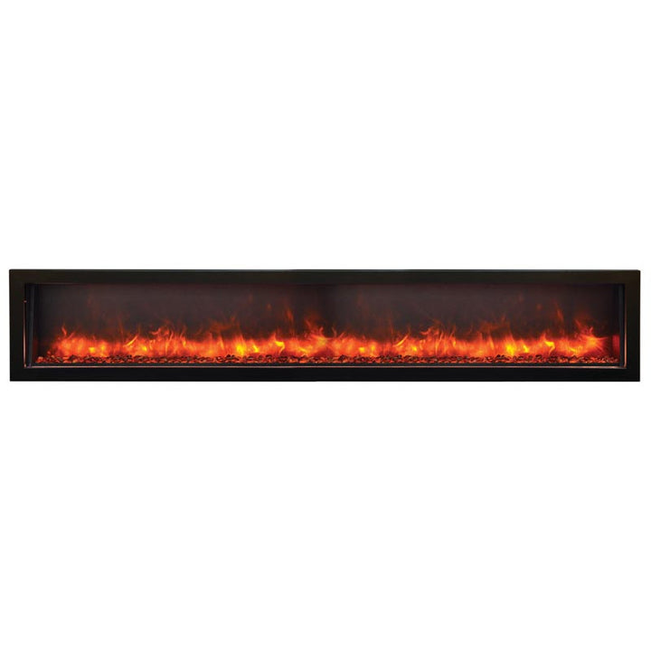 Amantii 88" Built-In Panorama Indoor / Outdoor Electric Fireplace - BI-88-DEEP-OD