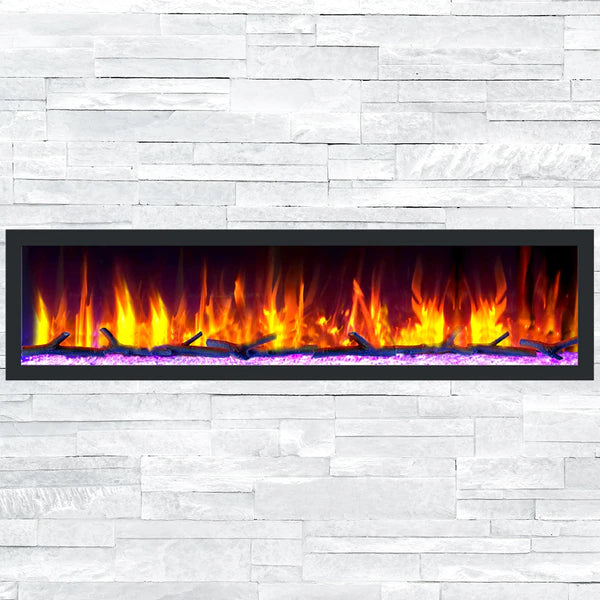 Dynasty 74" BTX74 Cascade smart linear electric fireplace