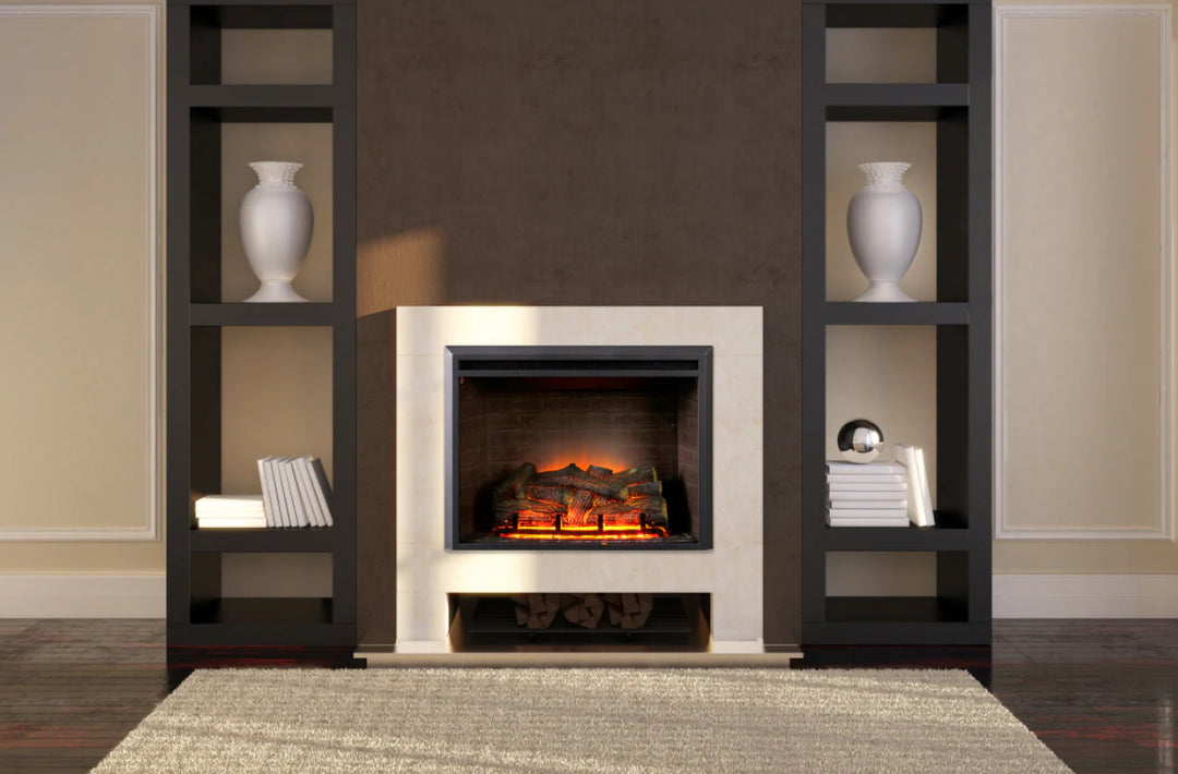 Dynasty Presto EF44D traditional electric fireplace insert in wall