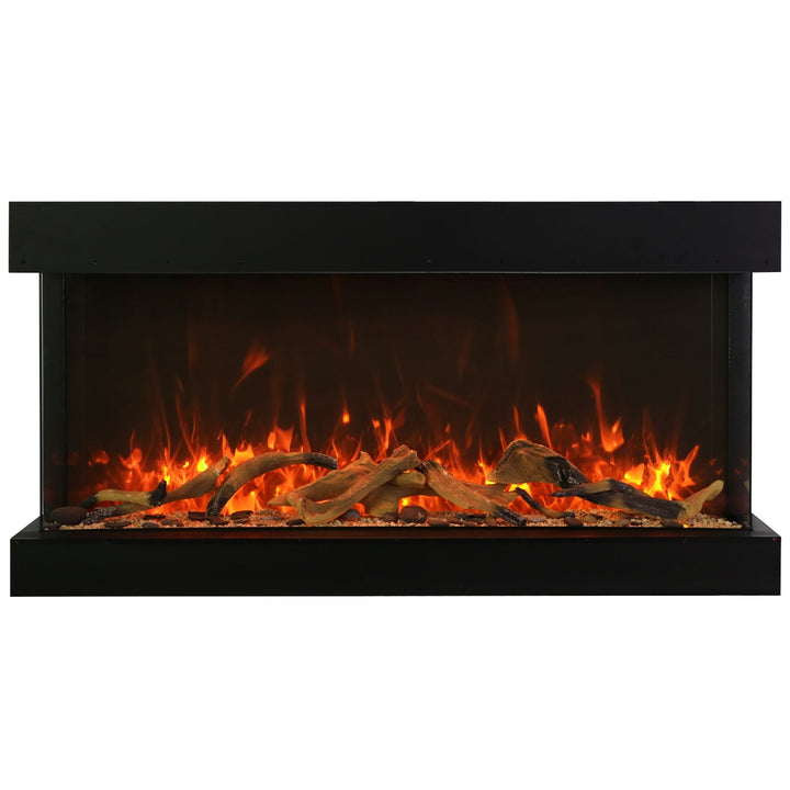 Amantii 72″ Tru-View Extra Tall 3-Sided Electric Fireplace - 72-TRV-XT-XL