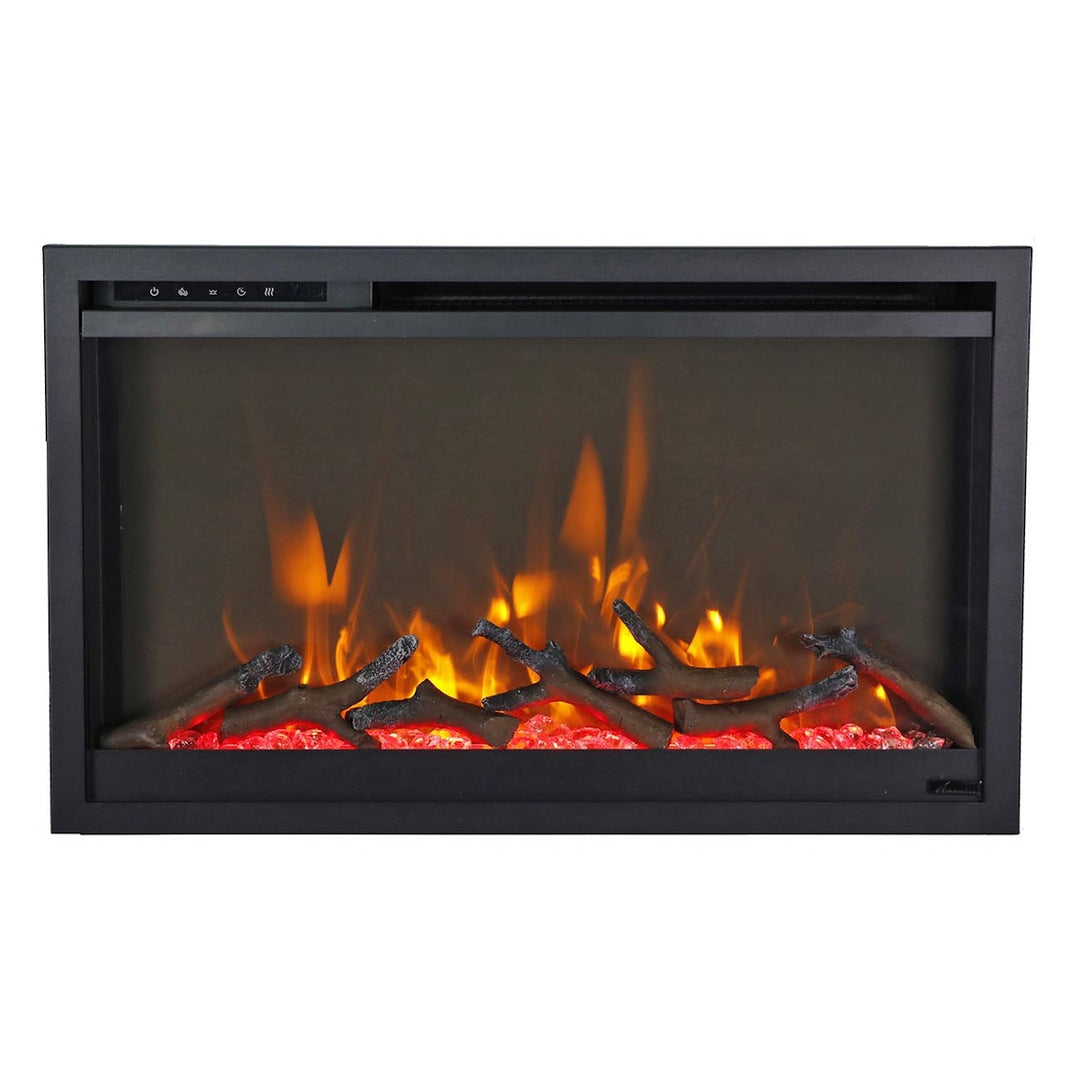 Amantii Traditional Series 30'' Extra Slim Electric Fireplace WiFi Capable - TRD-30-XS