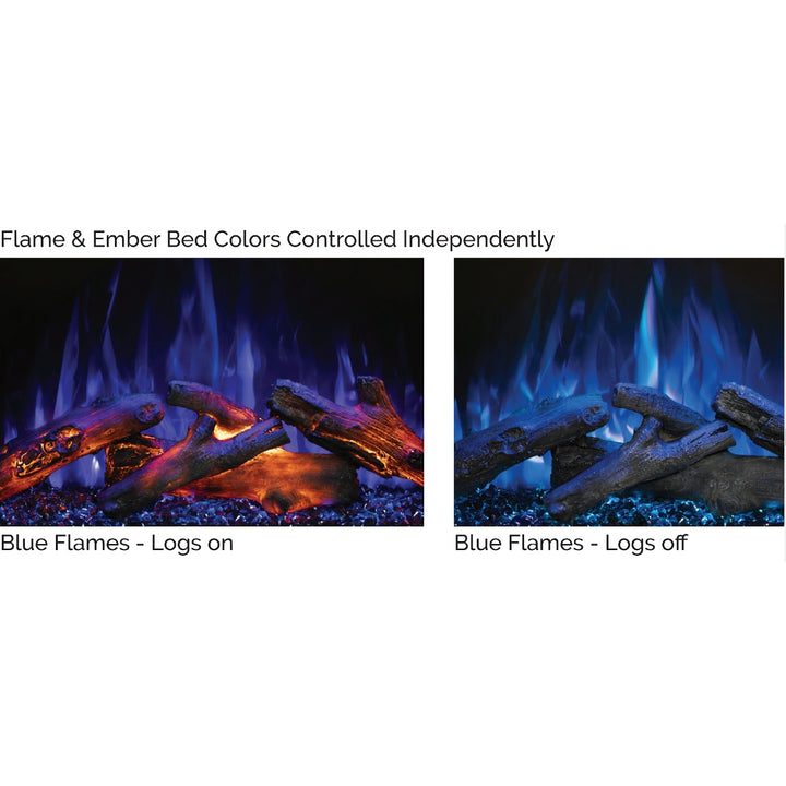 Modern Flames Redstone Series RS-5435 Built-In Electric Fireplace Insert Blue Flames