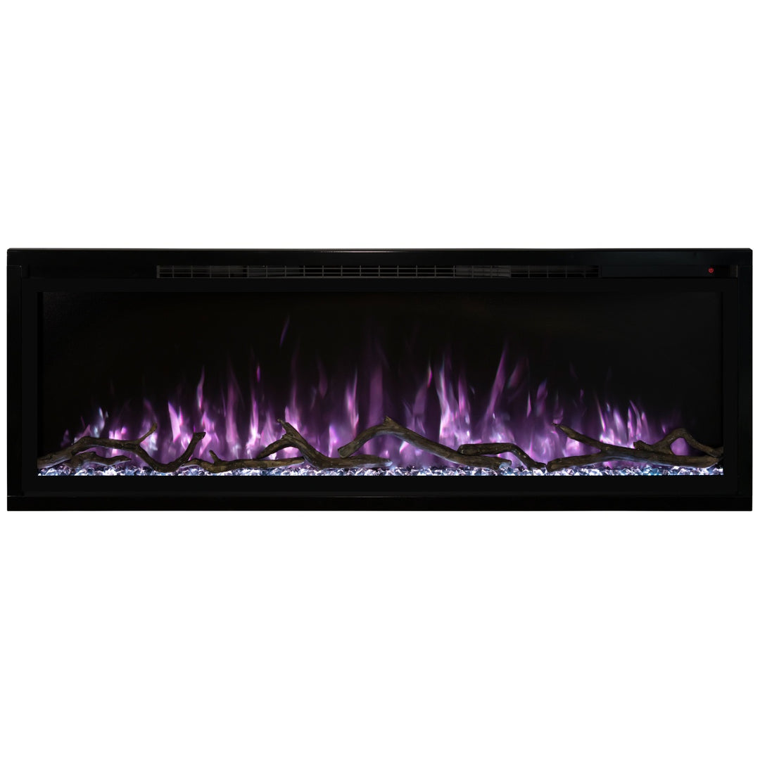 Modern Flames Spectrum Slimline SPS-60B Linear Electric Fireplace with Purple Flames