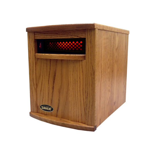 Amish Handcrafted SUNHEAT Infrared Heater USA1500Amish Nebraska Oak