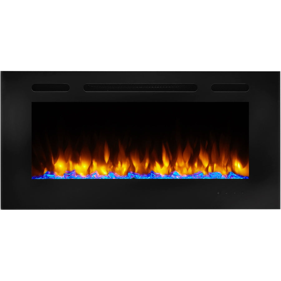 SimpliFire 40" Allusion Built-In / Wall Mount Electric Fireplace - SF-ALL40-BK