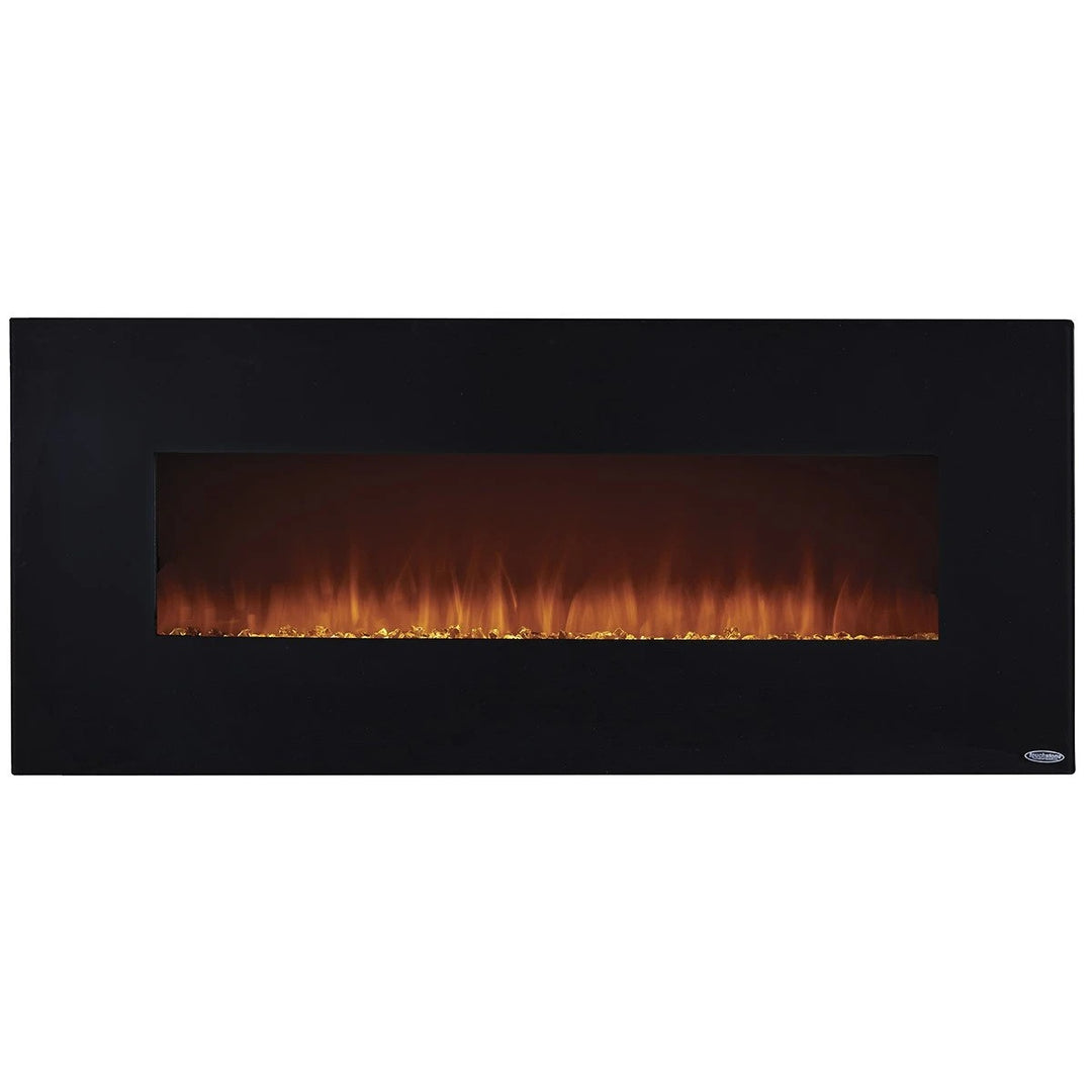 Touchstone Onyx 80001 Linear Electric Fireplace with black surround trim