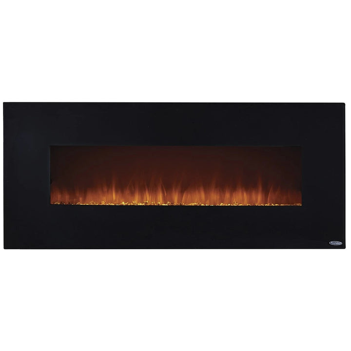 Touchstone Onyx 80001 Linear Electric Fireplace with black surround trim